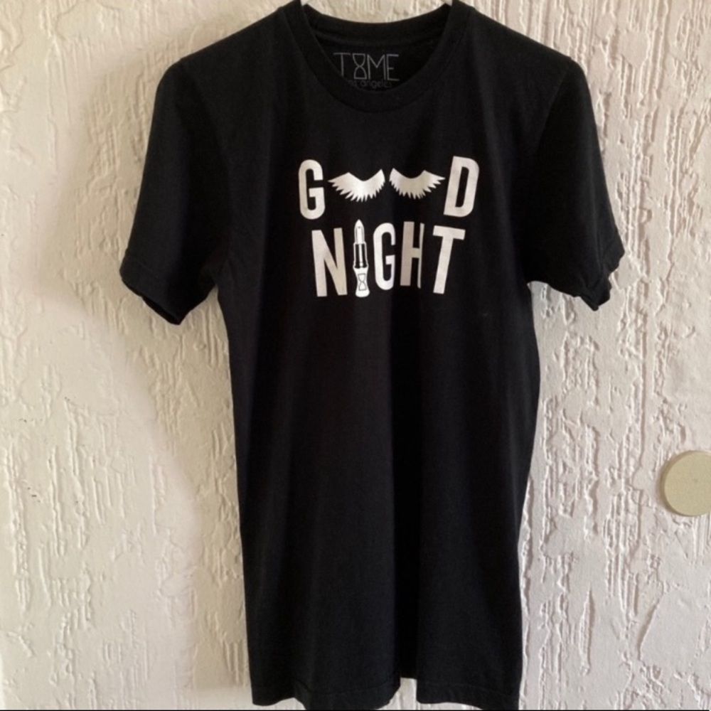 Time Los Angeles Black Nightgown Size Small